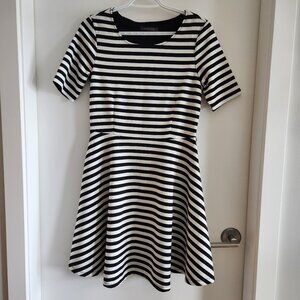 Chic Suzy Shier Striped Fit and Flare Dress